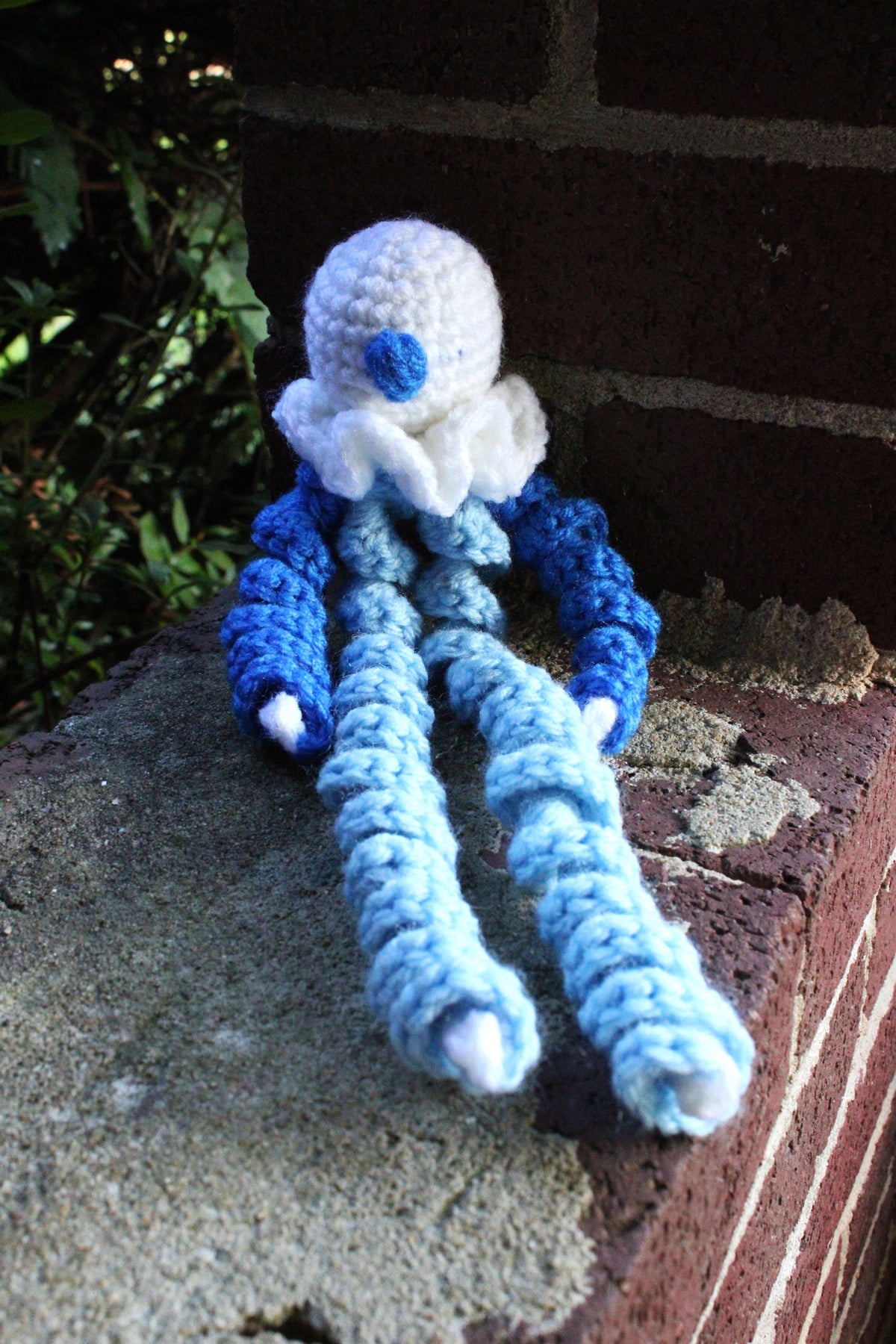 Crochet Clown Lovey — Handmade Baby Security Toy, NICU Safe